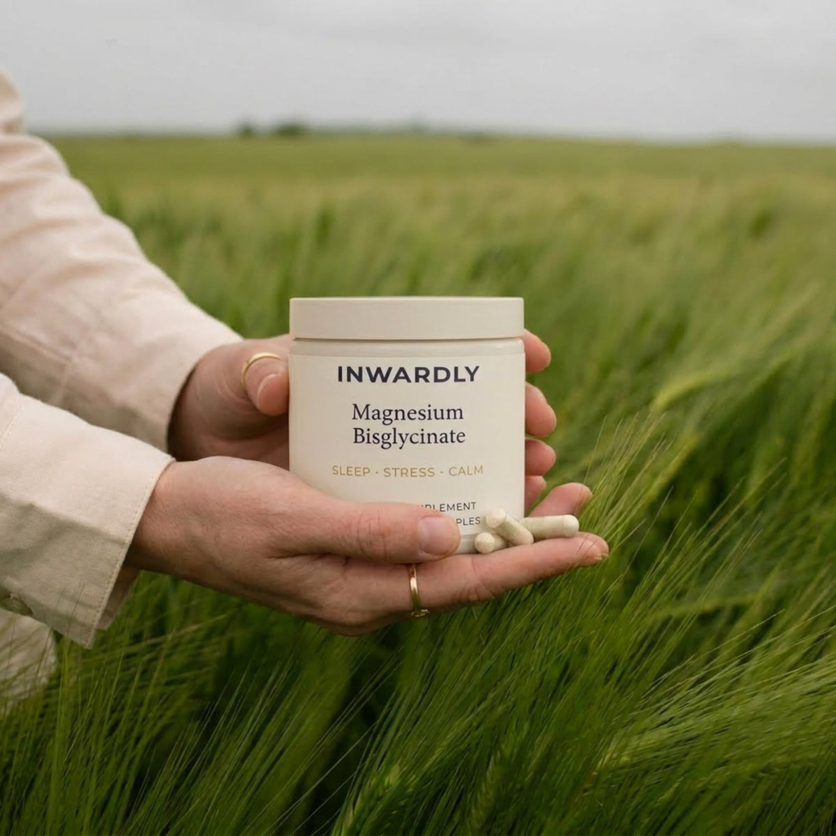 Détails du flacon de magnésium bisglycinate inwardly 500mg