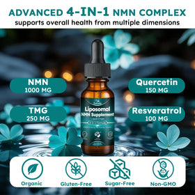 Détails du flacon de NMN 1000mg Scibalia avec étiquette