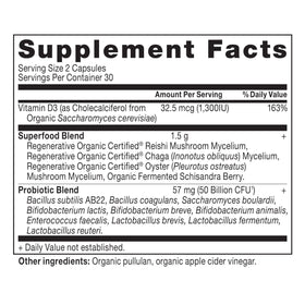 Détails du flacon de Probiotiques Extra Fortes Femmes Ancient Nutrition