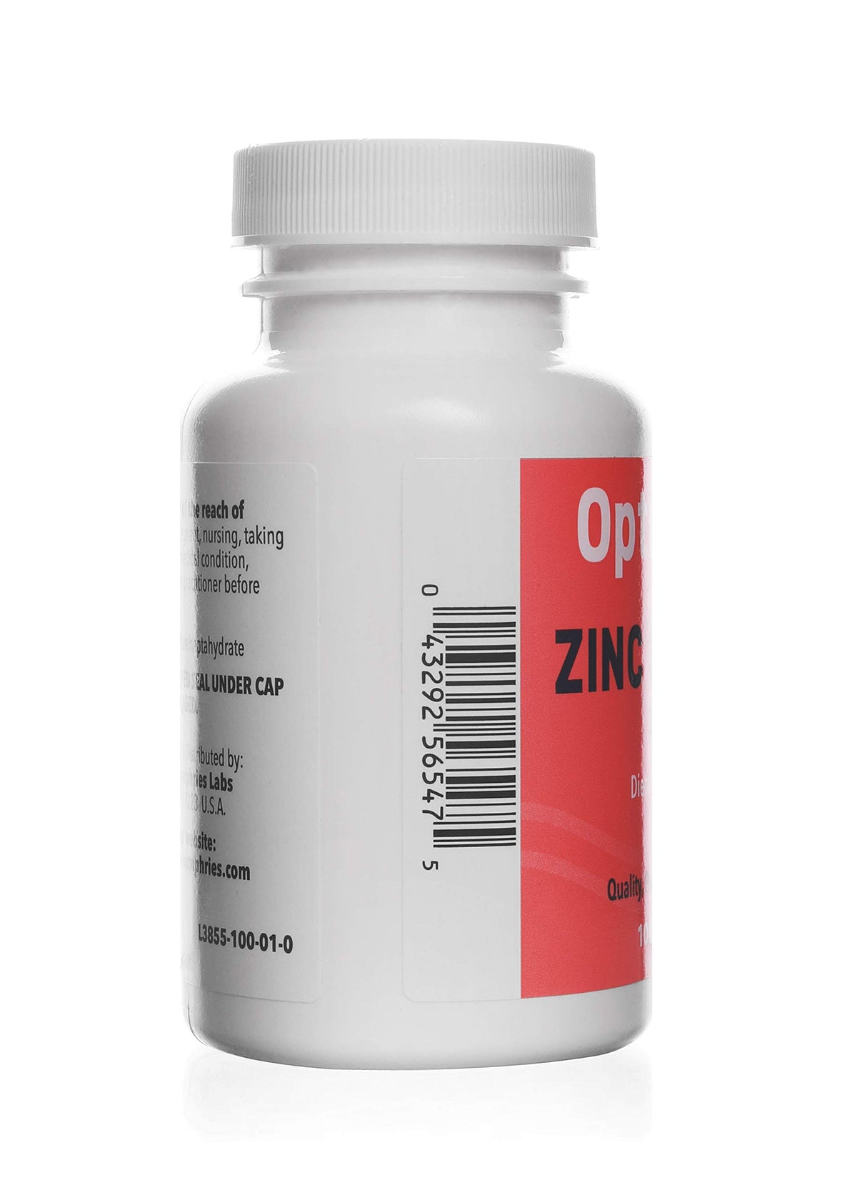 Détails du flacon de sulfate de zinc WELMATE 220 mg