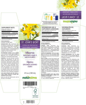 Détails du flacon de teinture de millepertuis Naturalma 120 ml