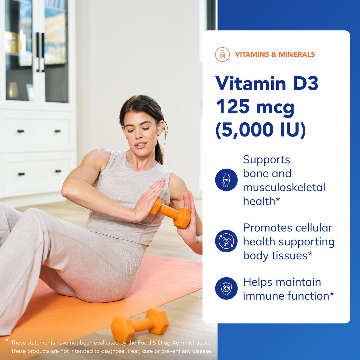 Détails du flacon de Vitamine D3 Pure Encapsulations 250 capsules