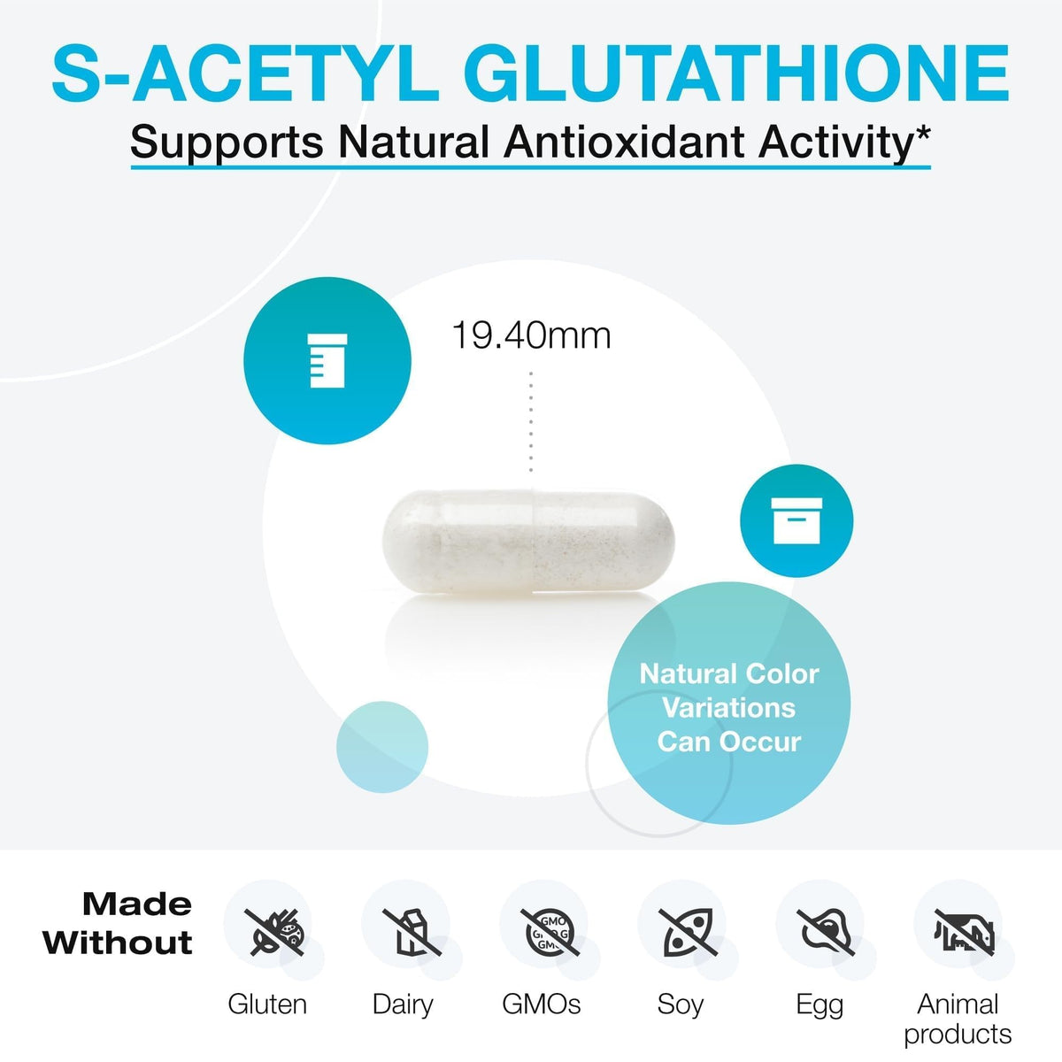 Détails du flacon de XYMOGEN S-Acetyl Glutathione
