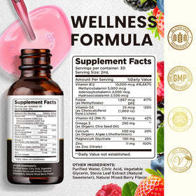 Détails du flacon dilib B12 Complexe 10000 mcg