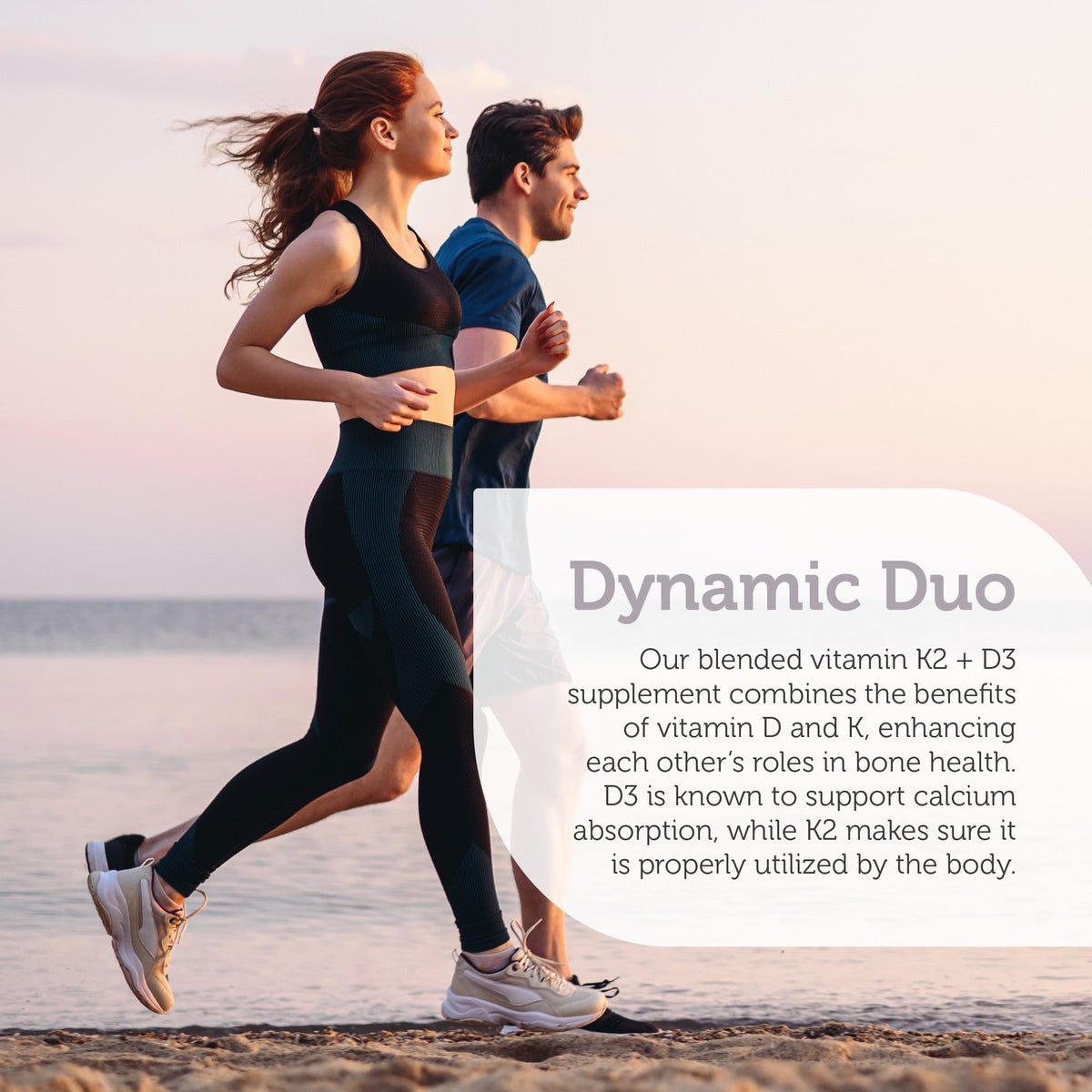 Détails du flacon Zahler de Vitamine D3 K2, étiquette et dosage