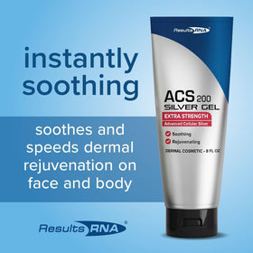 Détails du gel ACS 200 Argent-Glutathion sur la peau