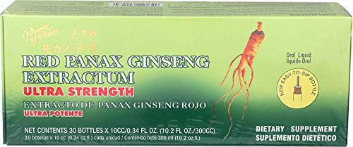 Détails du Ginseng Rouge Ultra Fort de Prince Of Peace, paille incluse