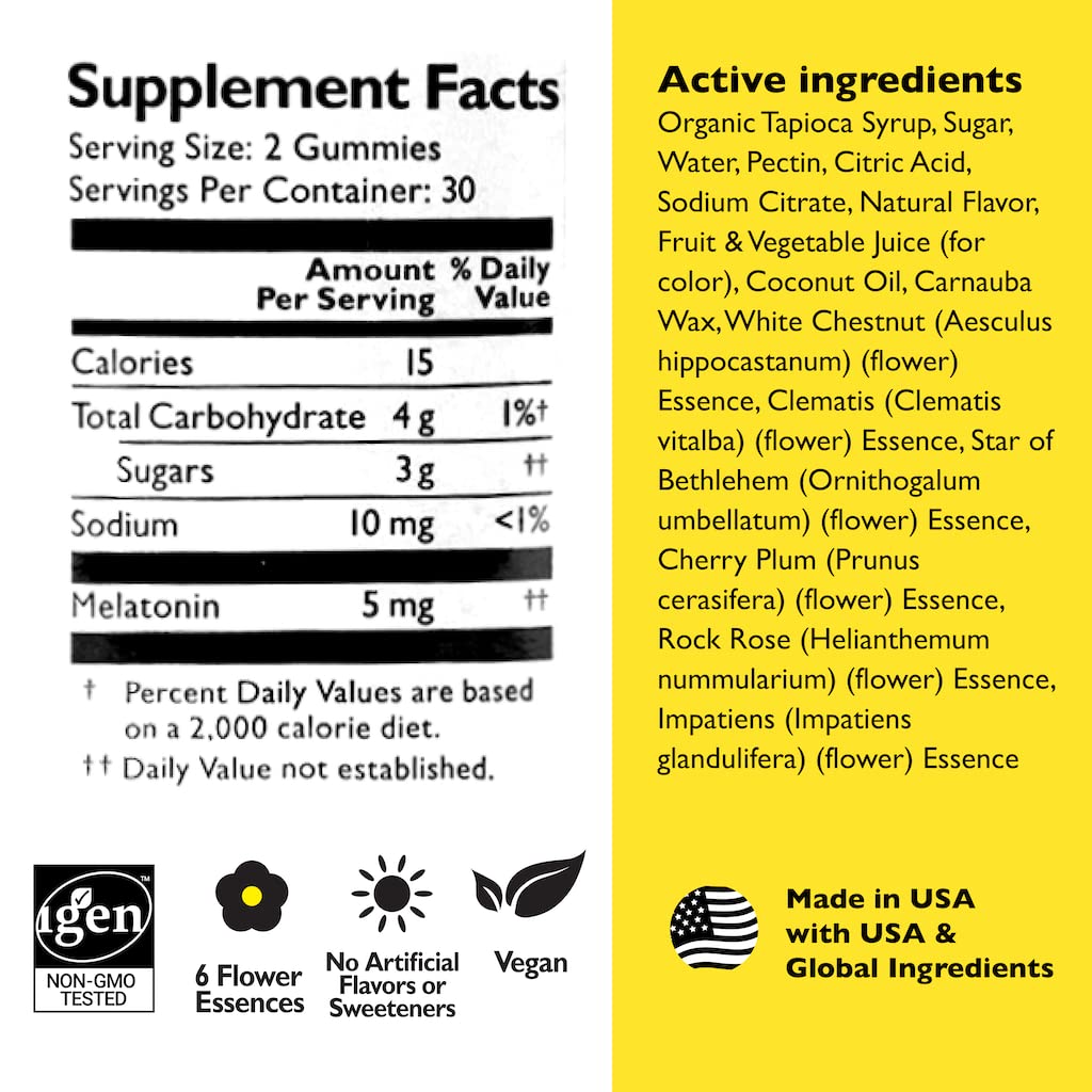Détails du packaging des gummies de sommeil RESCUE