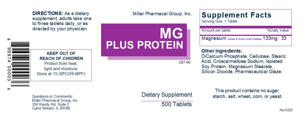 Détails du packaging Mg Plus Protein magnésium 500g