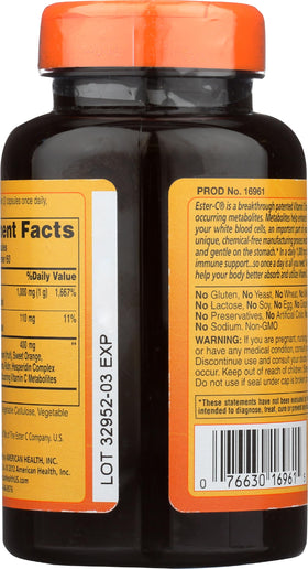 Détails du packaging Vitamine C American Health 500mg