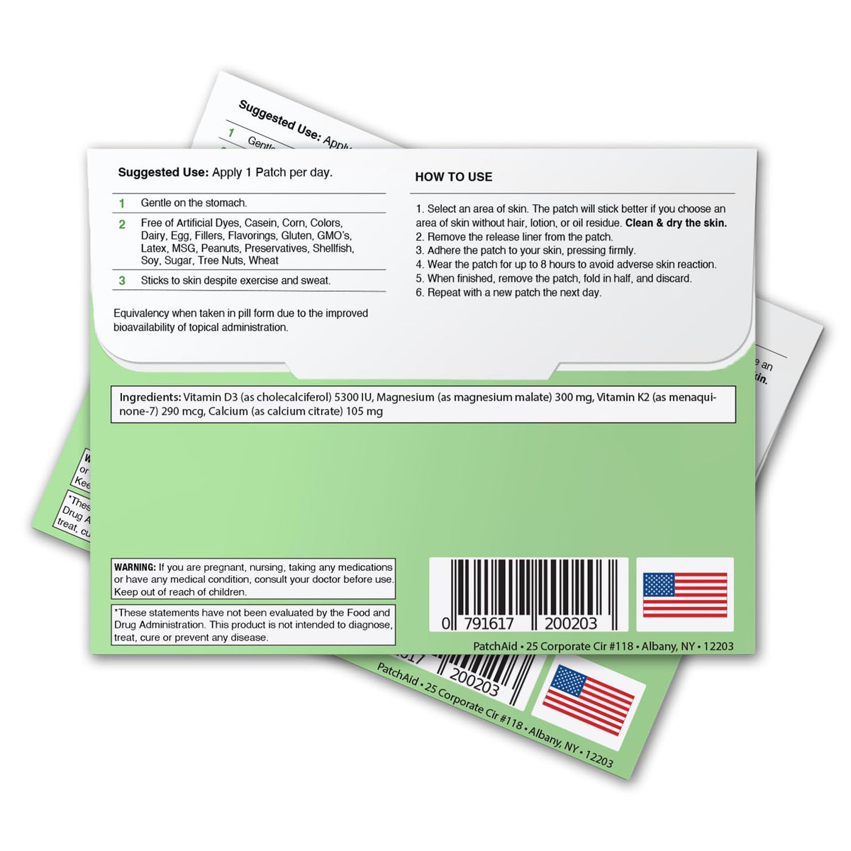 Détails du patch Patch Aid D3 avec étiquette