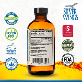 Détails du produit Colloidal Silver 250ppm Natural Path Silver Wings
