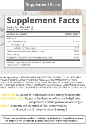 Détails du sachet d'Atomy Finezyme Enzymes Ananas
