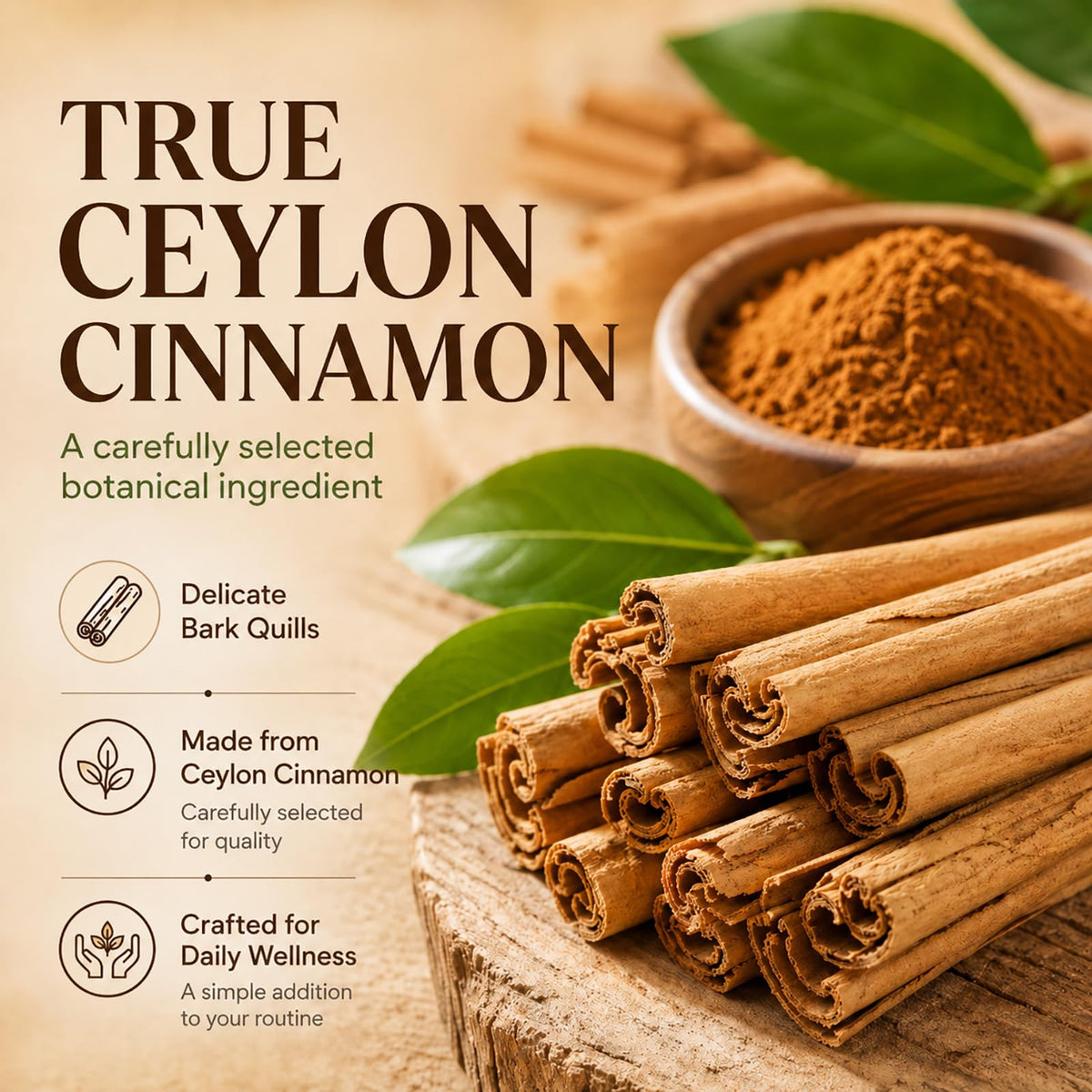 Détails du sachet de capsules de cannelle de Ceylan Lymphaire