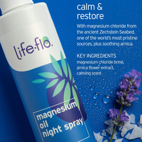 Détails du spray d'huile de magnésium Life-Flo avec arnica