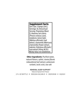 Détails du spray Isagenix Renewal Melatonin 60 ml avec bouchon