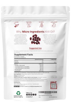Détails sur l'emballage de l'huile de krill Micro Ingredients
