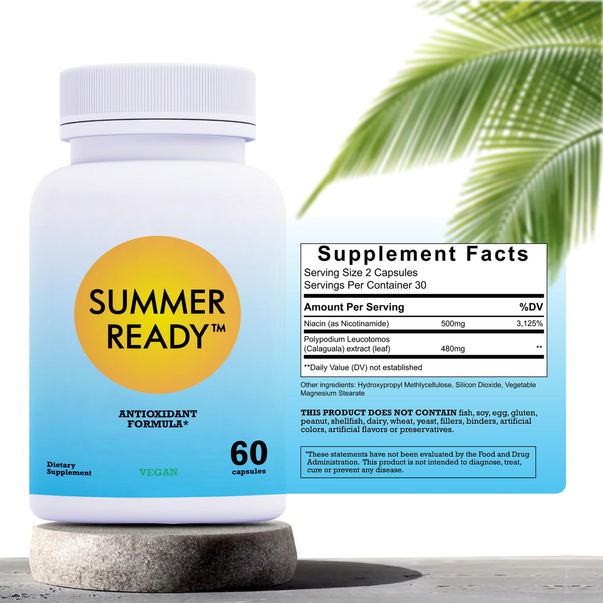 Détails sur l'étiquette des capsules Summer Ready