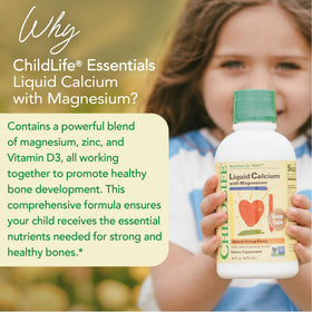 Détails sur l'étiquette du complément de calcium CHILDLIFE ESSENTIALS