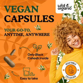 Détails sur l'étiquette du flacon de Wild & Organic