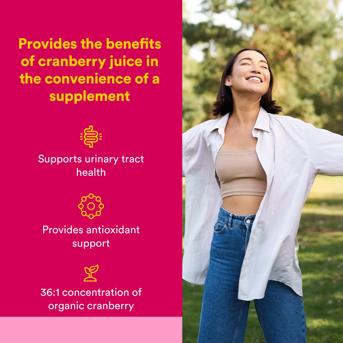 Détails sur l'étiquette du Natural Factors Concentré de Canneberge 500 mg