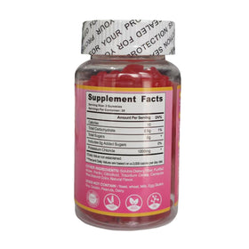 Détails sur la bouteille de Gummies de Potassium Oeaqeff montrant la composition