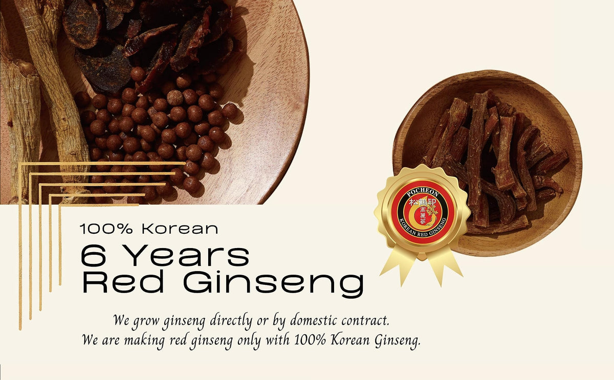 Détails sur la composition de l'extrait de ginseng rouge POCHEON
