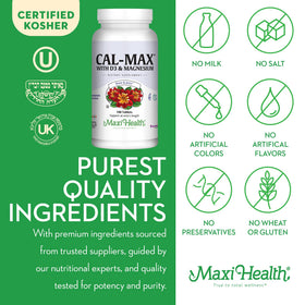 Détails sur la composition de Maxi Health Cal Max Calcium