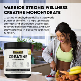 Détails sur la qualité de la créatine Warrior Strong Wellness