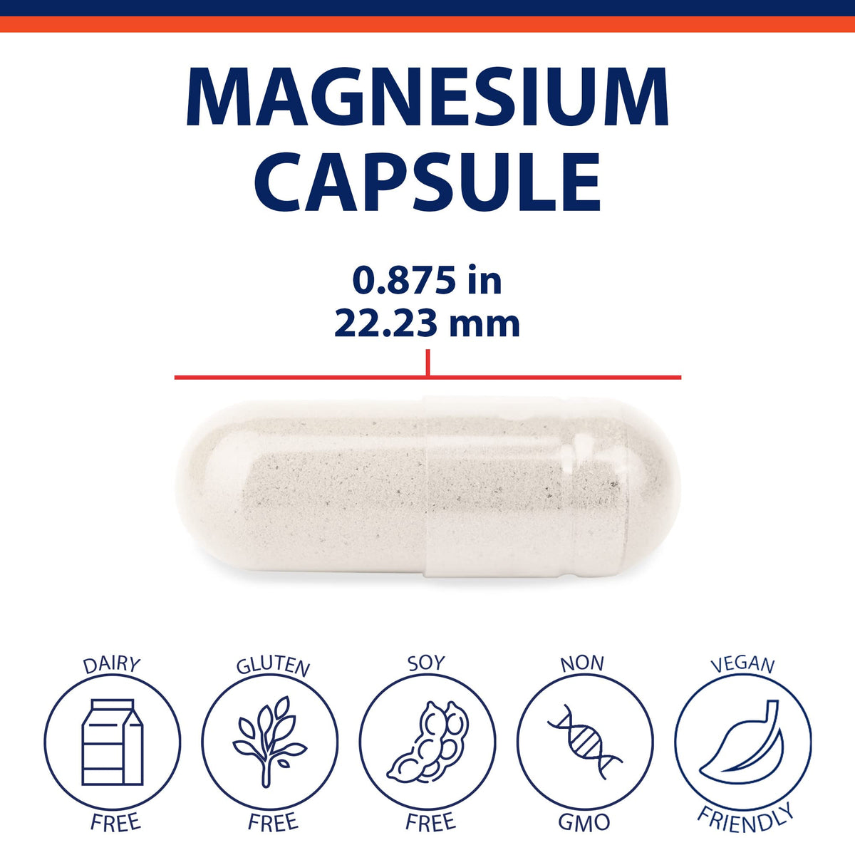 Détails sur le dosage du complément magnésium, 300mg par capsule