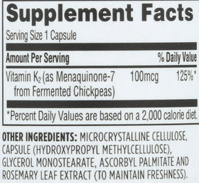Détails sur les capsules de vitamine K2 de Whole Foods Market