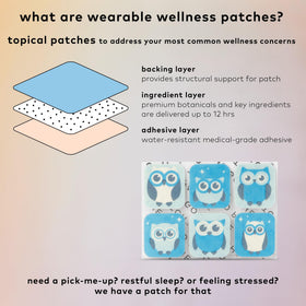 Détails sur les patches Nite Owl, sans gluten et végan