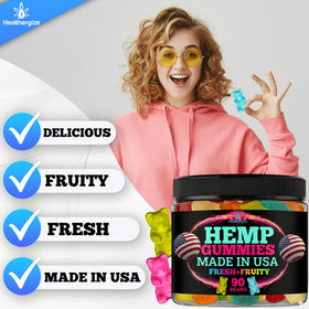 Détails sur les saveurs de gummies au chanvre Healthergize