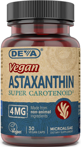 DEVA Astaxanthin 4mg gélules végétales vue de face