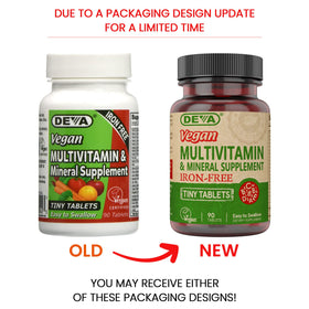 DEVA Complément Alimentaire Multivitamines Vegan 90 Tablettes côté