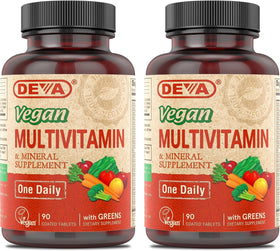 DEVA Complément Alimentaire Multivitamines Végétalien 90 Comprimés - Vue de face
