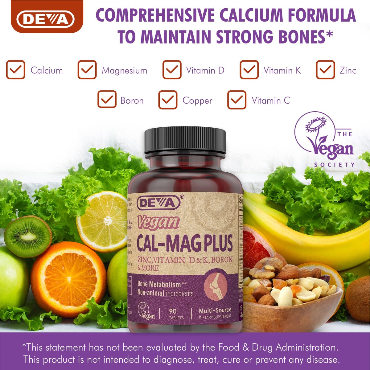 DEVA Complément Alimentaire Vegan Calcium Magnésium, utilisation dans un mode de vie actif
