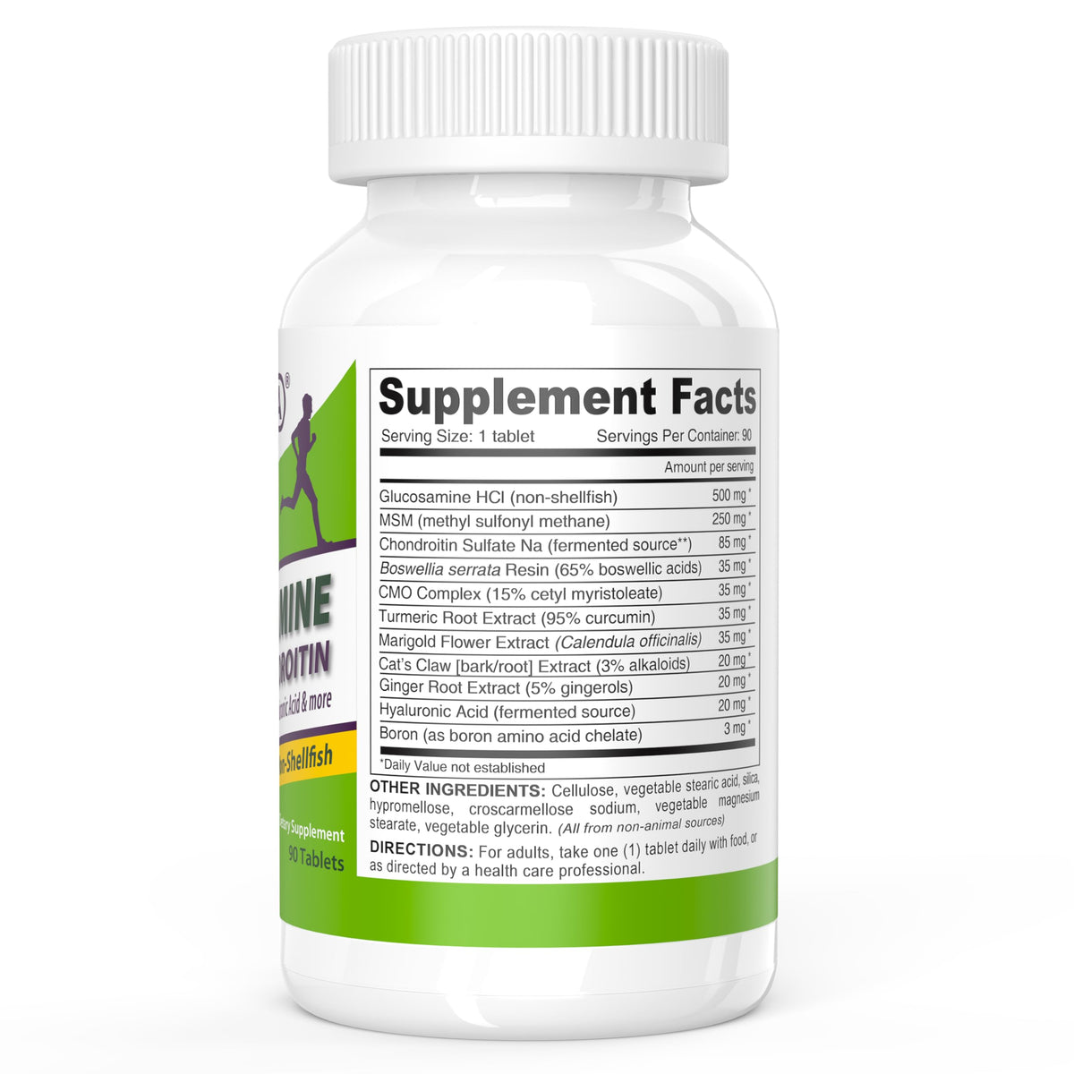 DEVA Glucosamine MSM Chondroitin flacon avec le couvercle ouvert
