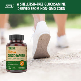 DEVA Glucosamine-MSM-CMO 90 comprimés, proche de l'étiquette