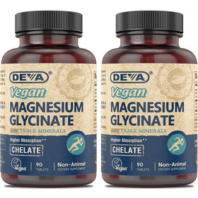 DEVA Magnésium Glycinate Vegan 300mg 90 comprimés vue de face