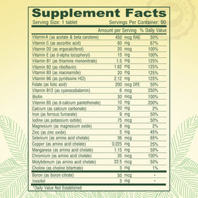 DEVA Multivitamines Vegan 90 Tablettes sur une table en bois