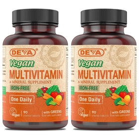 DEVA Multivitamines Vegan 90 Tablettes vue de face
