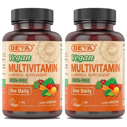 DEVA Multivitamines Vegan 90 Tablettes vue de face