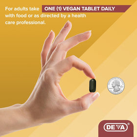 DEVA Multivitamines Végétalien 90 Comprimés - Étiquette de produit