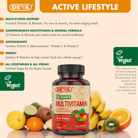 DEVA Multivitamines Végétaliennes 90 Comprimés dans une main