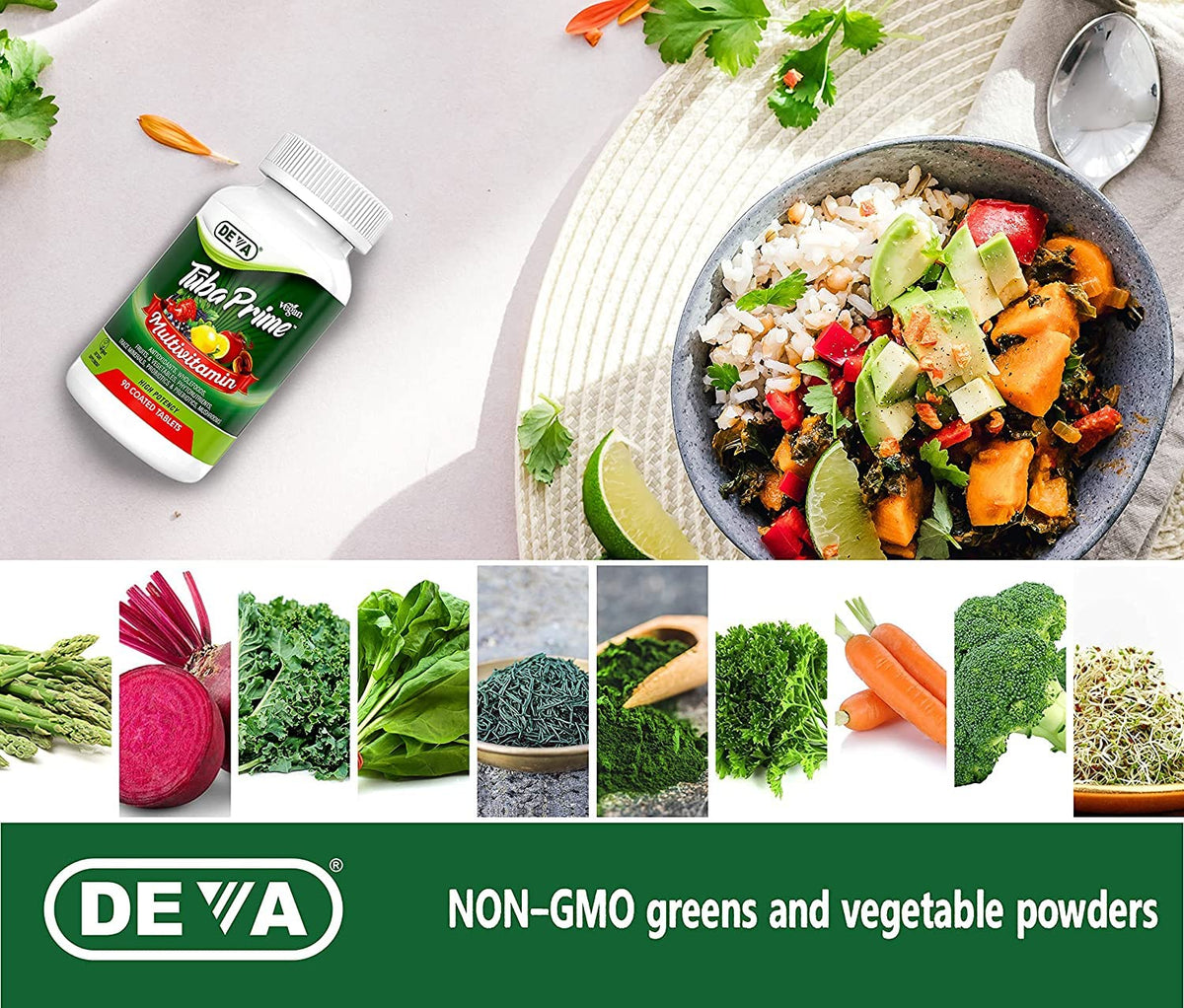 DEVA Tuba Multivitamine Vegan avec fruits et légumes