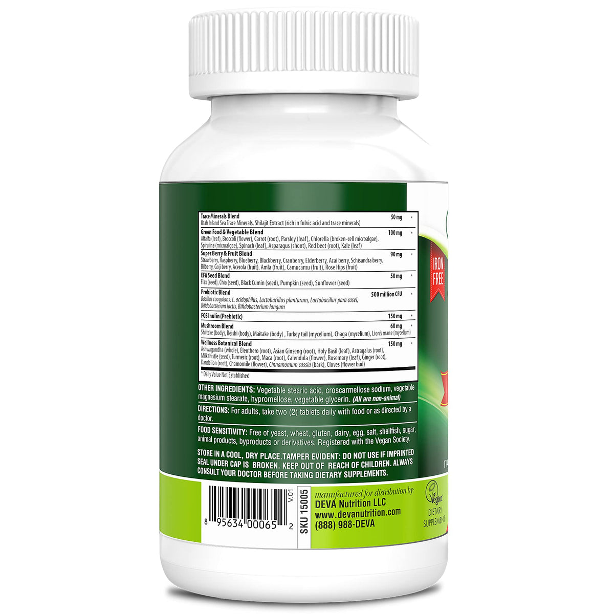 DEVA Tuba Multivitamine Vegan format tablette