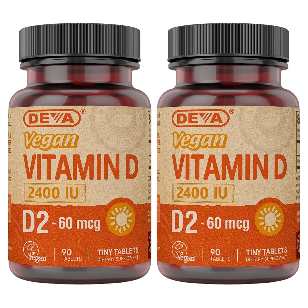 DEVA Vitamine D2 2400 IU boîte avant vue