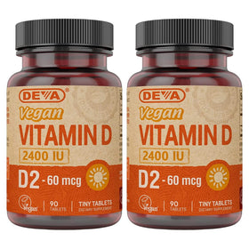 DEVA Vitamine D2 2400 IU boîte avant vue