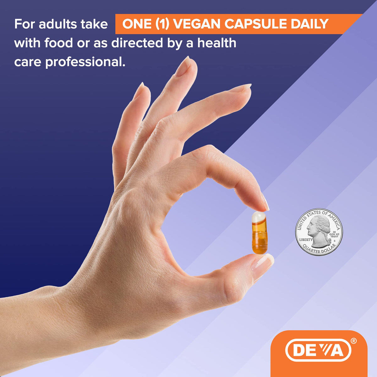 DEVA Vitamine E 400 IU capsules avec bouteille ouverte